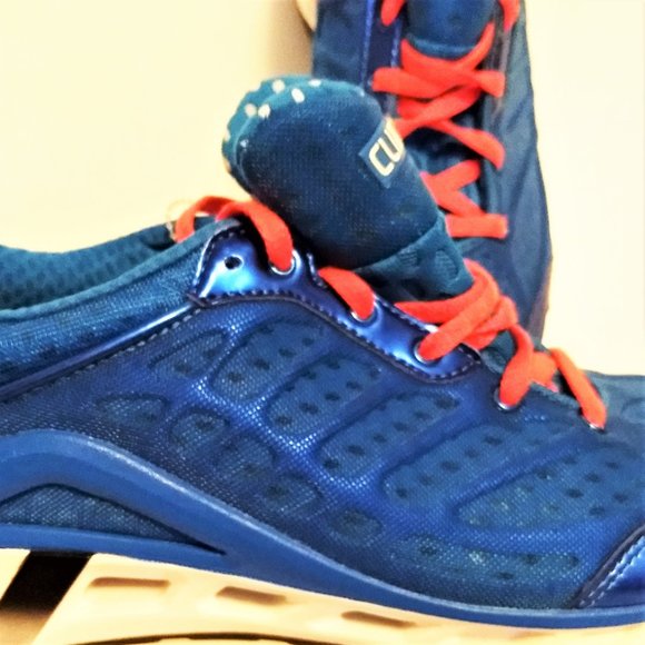 NWT Adidas athletic shoes Men Size 9 Running CC Seduction Climilite Blue Orange - Picture 4 of 4